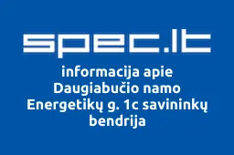 Daugiabučio namo Energetikų g. 1c savininkų bendrija | spec.lt