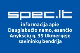 Daugiabučio namo, esančio Anykščių g. 35 Ukmergėje savininkų bendrija | spec.lt