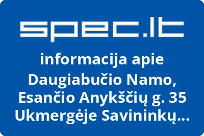 Daugiabučio namo, esančio Anykščių g. 35 Ukmergėje savininkų bendrija