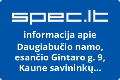 Daugiabučio namo, esančio Gintaro g. 9, Kaune savininkų bendrija