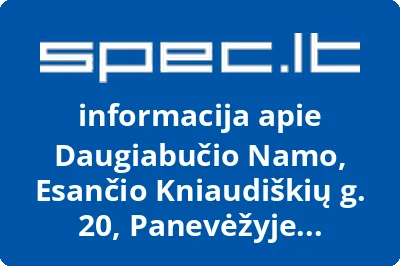 Daugiabučio Namo, Esančio Kniaudiškių g. 20, Panevėžyje Savininkų Bendrija