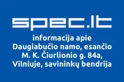 Daugiabučio namo, esančio M. K. Čiurlionio g. 84a, Vilniuje, savininkų bendrija | spec.lt