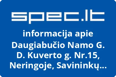 Daugiabučio Namo G. D. Kuverto g. Nr.15, Neringoje, Savininkų Bendrija Nidos Namai