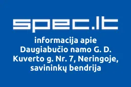 Daugiabučio namo G. D. Kuverto g. Nr. 7, Neringoje, savininkų bendrija | spec.lt