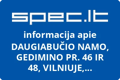 DAUGIABUČIO NAMO, GEDIMINO PR. 46 IR 48, VILNIUJE, SAVININKŲ BENDRIJA