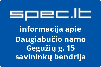 Daugiabučio namo Gegužių g. 15 savininkų bendrija | spec.lt