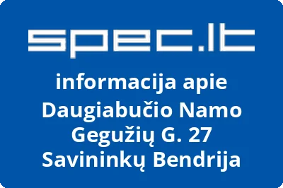 Daugiabučio Namo Gegužių G. 27 Savininkų Bendrija
