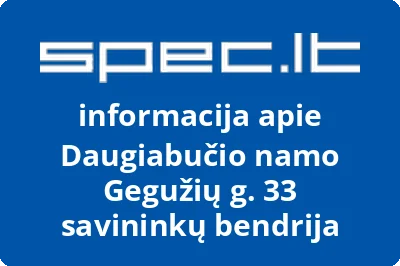 Daugiabučio namo Gegužių g. 33 savininkų bendrija