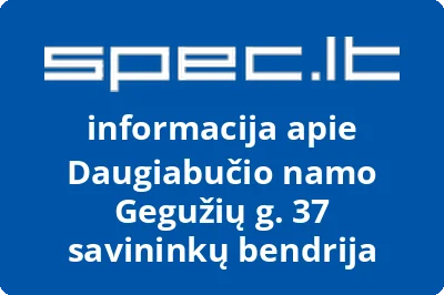 Daugiabučio namo Gegužių g. 37 savininkų bendrija