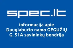 Daugiabučio namo GEGUŽIŲ G. 51A savininkų bendrija | spec.lt