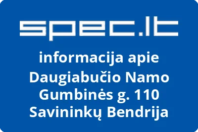Daugiabučio Namo Gumbinės g. 110 Savininkų Bendrija