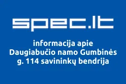 Daugiabučio namo Gumbinės g. 114 savininkų bendrija | spec.lt