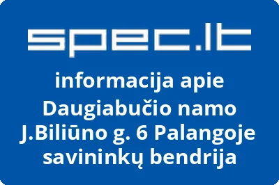 Daugiabučio namo J.Biliūno g. 6 Palangoje savininkų bendrija | spec.lt