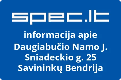 Daugiabučio Namo J. Sniadeckio g. 25 Savininkų Bendrija | spec.lt