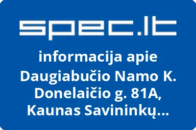 Daugiabučio Namo K. Donelaičio g. 81A, Kaunas Savininkų Bendrija