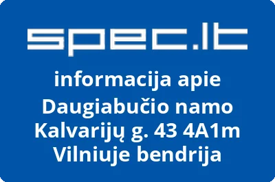Daugiabučio namo Kalvarijų g. 43 4A1m Vilniuje bendrija