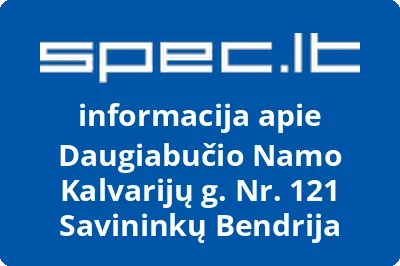 Daugiabučio Namo Kalvarijų g. Nr. 121 Savininkų Bendrija
