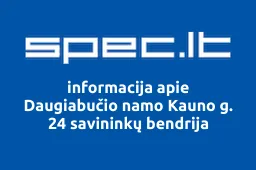 Daugiabučio namo Kauno g. 24 savininkų bendrija | spec.lt