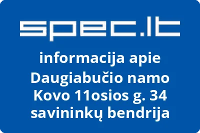 Daugiabučio namo Kovo 11osios g. 34 savininkų bendrija