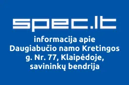 Daugiabučio namo Kretingos g. Nr. 77, Klaipėdoje, savininkų bendrija | spec.lt