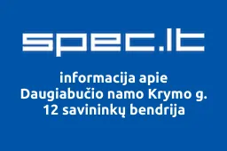 Daugiabučio namo Krymo g. 12 savininkų bendrija | spec.lt