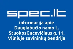 Daugiabučio namo L. StuokosGucevičiaus g. 11, Vilniuje savininkų bendrija | spec.lt