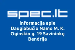 Daugiabučio Namo M. K. Oginskio g. 19 Savininkų Bendrija | spec.lt
