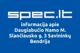 Daugiabučio Namo M. Slančiausko g. 3 Savininkų Bendrija | spec.lt