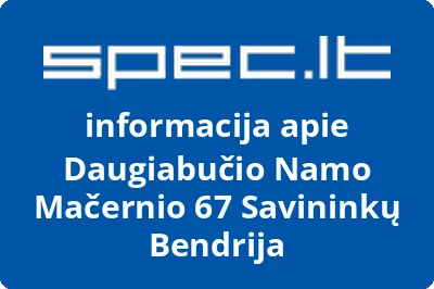 Daugiabučio Namo Mačernio 67 Savininkų Bendrija