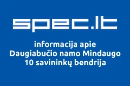Daugiabučio namo Mindaugo 10 savininkų bendrija | spec.lt