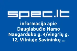 Daugiabučio Namo Naugarduko g. 4/vingrių g. 12, Vilniuje Savininkų Bendrija iliustracija