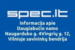 Daugiabučio namo Naugarduko g. 4Vingrių g. 12, Vilniuje savininkų bendrija iliustracija