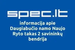 Daugiabučio namo Naujo Ryto takas 2 savininkų bendrija | spec.lt