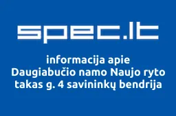 Daugiabučio namo Naujo ryto takas g. 4 savininkų bendrija | spec.lt