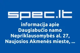 Daugiabučio namo Nepriklausomybės al. 27, Naujosios Akmenės mieste, savininkų bendrija | spec.lt