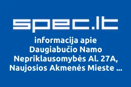 Daugiabučio Namo Nepriklausomybės Al. 27A, Naujosios Akmenės Mieste Savininkų Bendrija iliustracija