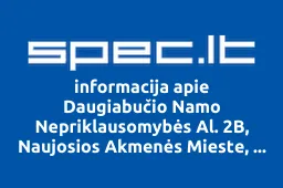 Daugiabučio Namo Nepriklausomybės Al. 2B, Naujosios Akmenės Mieste, Savininkų Bendrija | spec.lt