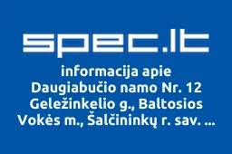 Daugiabučio namo Nr. 12 Geležinkelio g., Baltosios Vokės m., Šalčininkų r. sav. savininkų bendrija | spec.lt