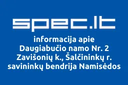 Daugiabučio namo Nr. 2 Zavišonių k., Šalčininkų r. savininkų bendrija Namisėdos | spec.lt