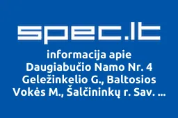 Daugiabučio Namo Nr. 4 Geležinkelio G., Baltosios Vokės M., Šalčininkų r. Sav. Savininkų Bendrija | spec.lt