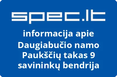 Daugiabučio namo Paukščių takas 9 savininkų bendrija | spec.lt