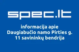 Daugiabučio namo Pirties g. 11 savininkų bendrija | spec.lt