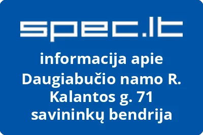 Daugiabučio namo R. Kalantos g. 71 savininkų bendrija