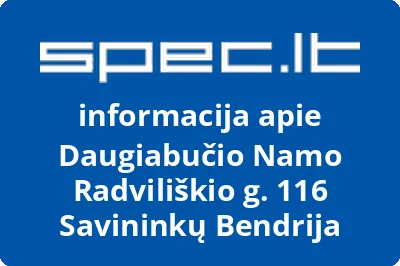 Daugiabučio Namo Radviliškio g. 116 Savininkų Bendrija
