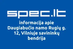 Daugiabučio namo Rugių g. 12, Vilniuje savininkų bendrija | spec.lt