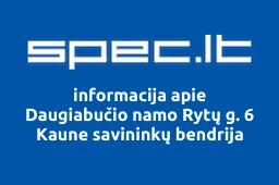 Daugiabučio namo Rytų g. 6 Kaune savininkų bendrija | spec.lt