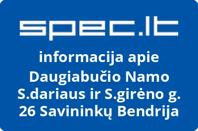 Daugiabučio Namo S.dariaus ir S.girėno g. 26 Savininkų Bendrija