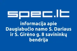 Daugiabučio namo S. Dariaus ir S. Girėno g. 8 savininkų bendrija | spec.lt