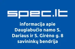 Daugiabučio namo S. Dariaus ir S. Girėno g. 8 savininkų bendrija | spec.lt
