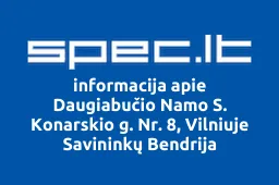 Daugiabučio Namo S. Konarskio g. Nr. 8, Vilniuje Savininkų Bendrija | spec.lt